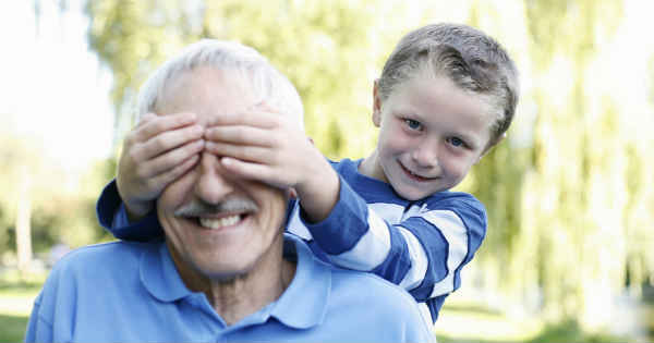 grandfather and boy