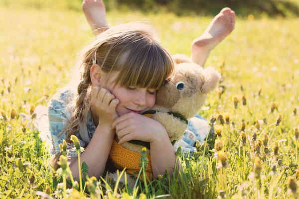 girl enjoying nature