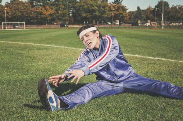 healthy woman exercising