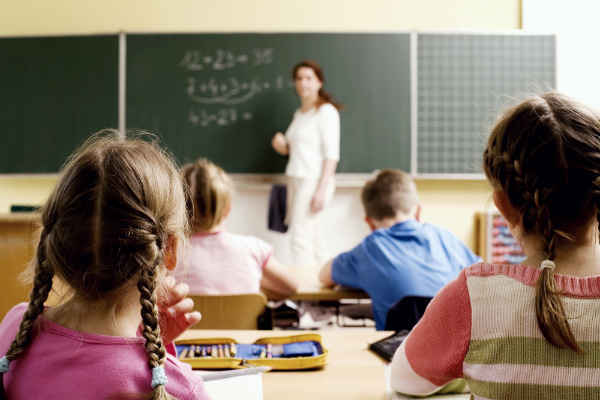 children learning in school