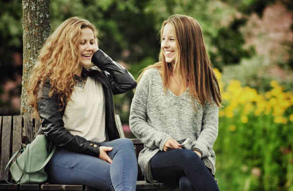 lady friends laughing and enjoying a good time