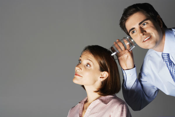 a man trying to understand a woman by listening