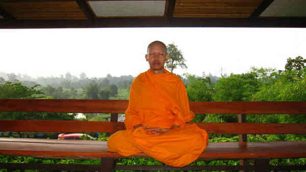meditating monk