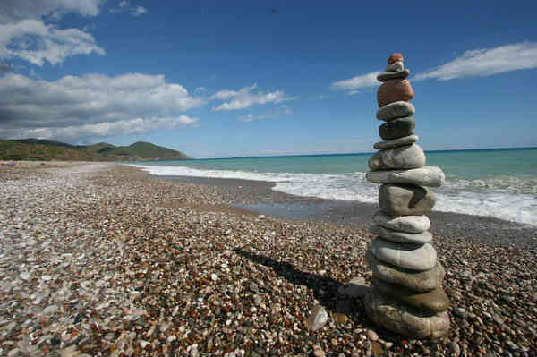 rocks on a beach