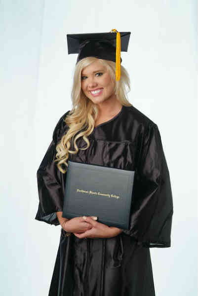 woman graduating