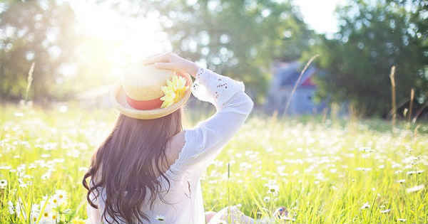 spiritual woman in nature